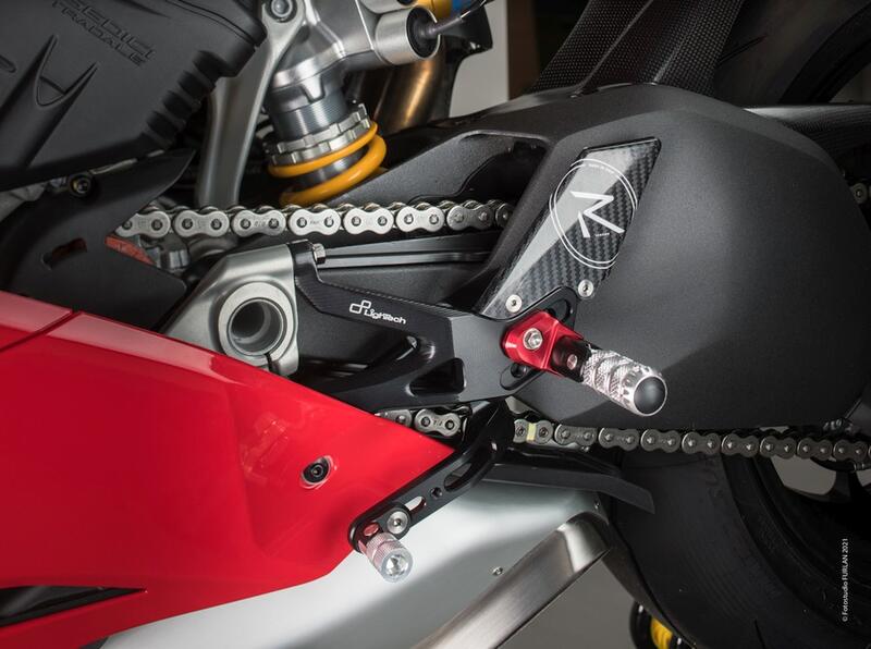 R Version Rear Sets for Ducati Naturale